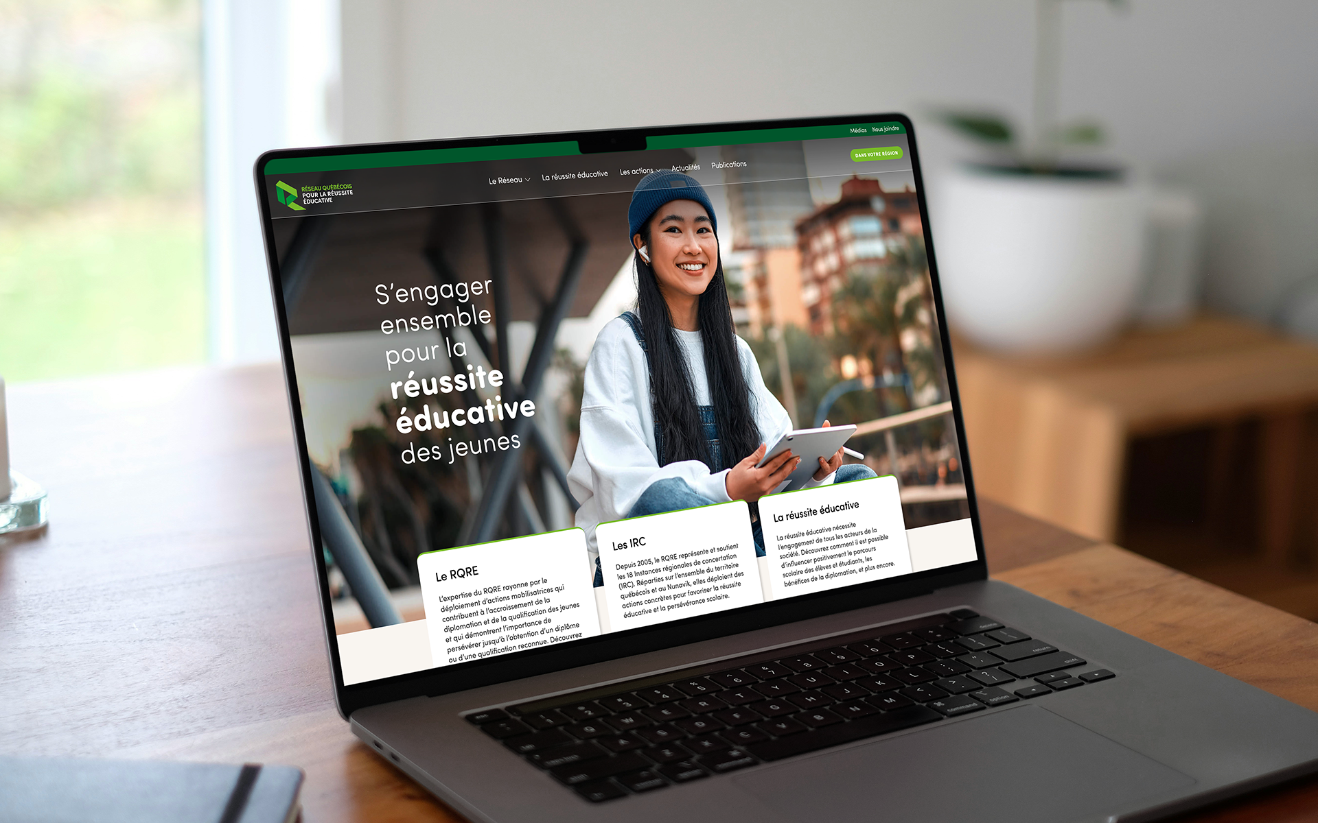 Réseau québécois pour la réussite éducative - Refonte de site web