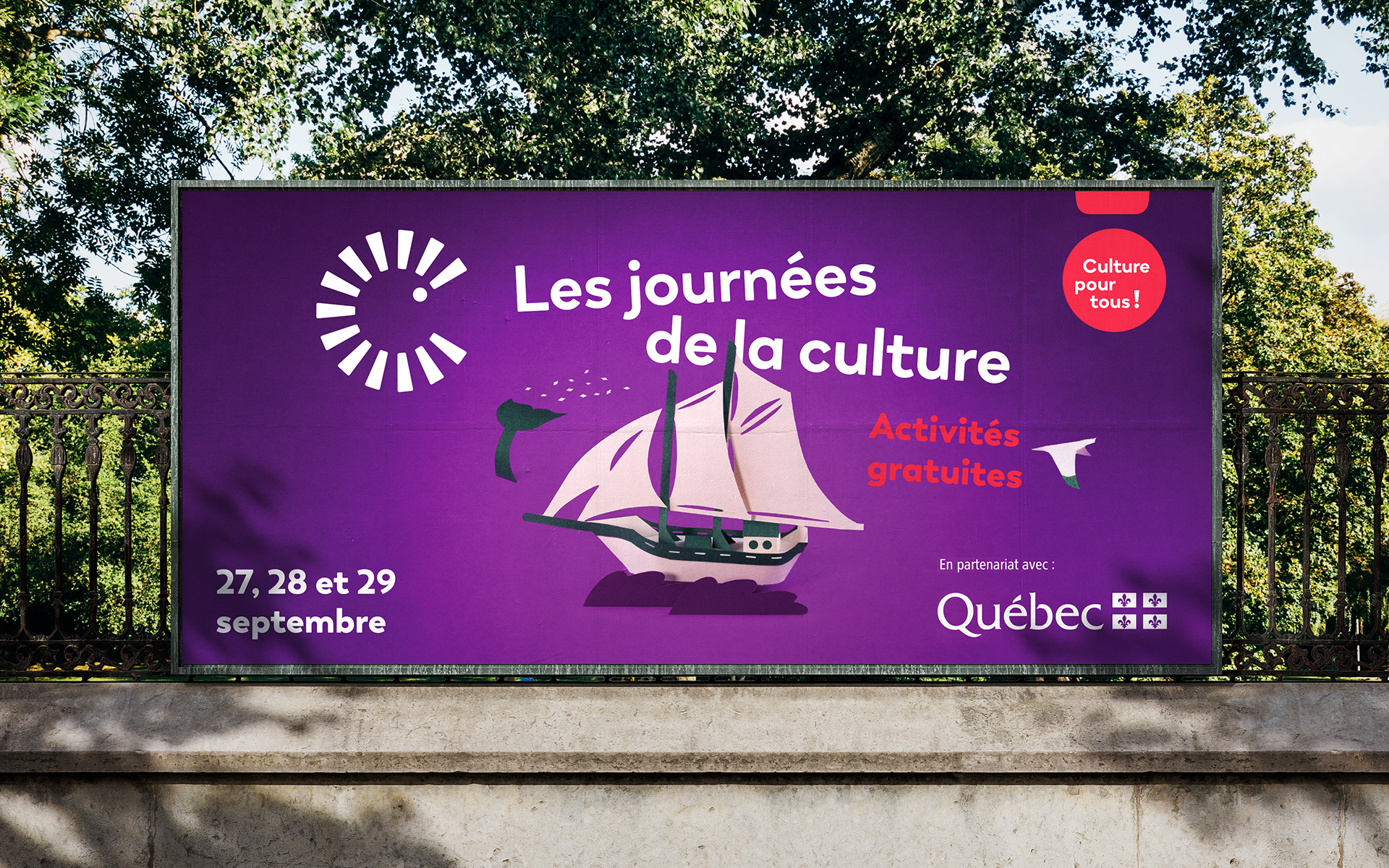 Les Journées de la culture - Campagne publicitaire de la 28<sup>e</sup> édition