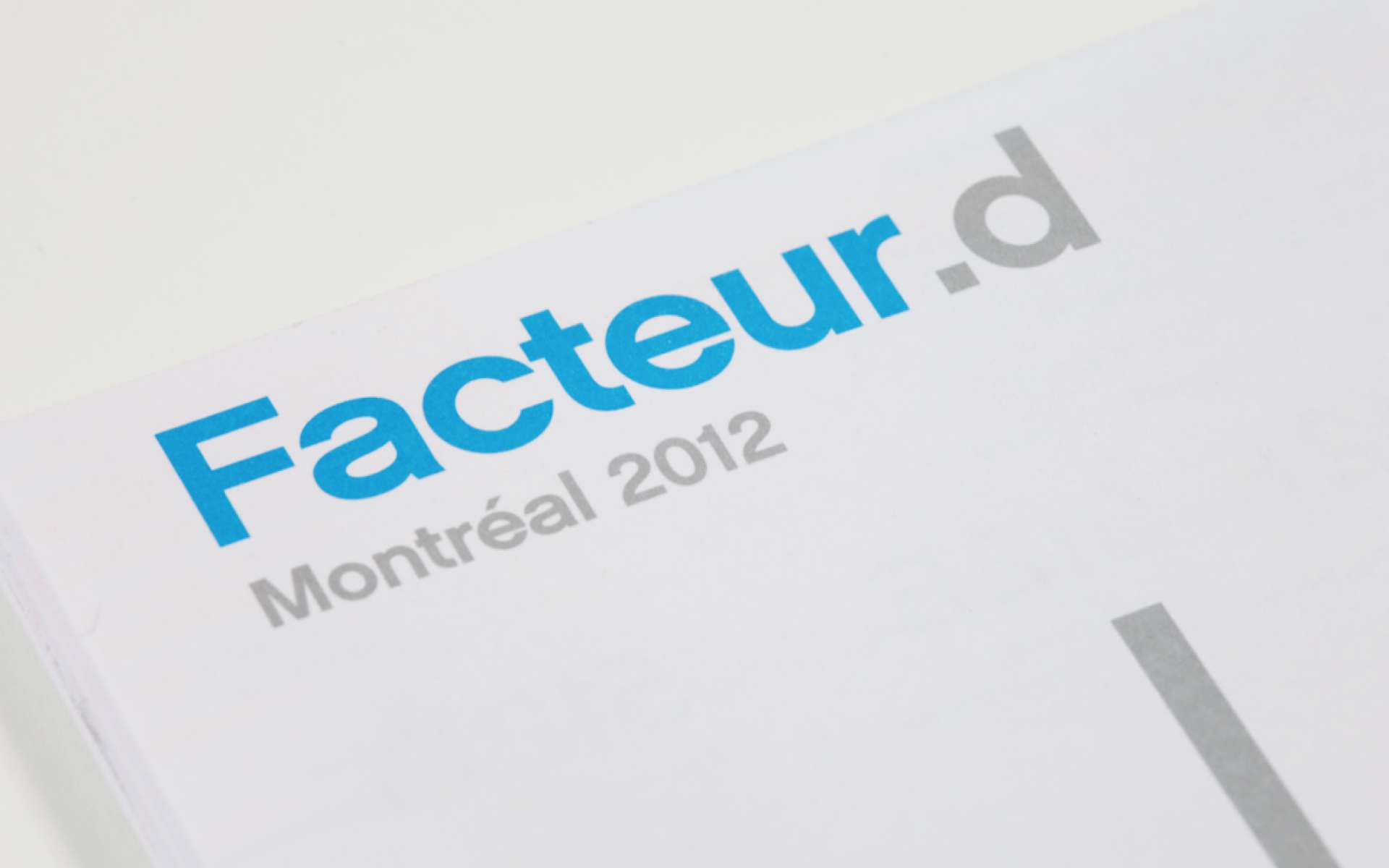 Mission Design - Facteur D, événement 2012