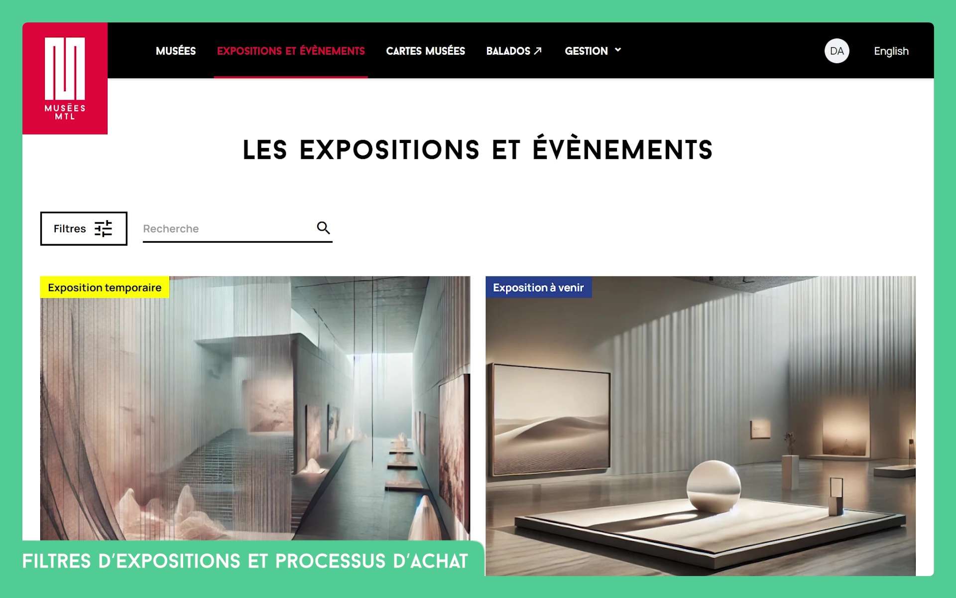 Musées Montréal - Plateformes numériques