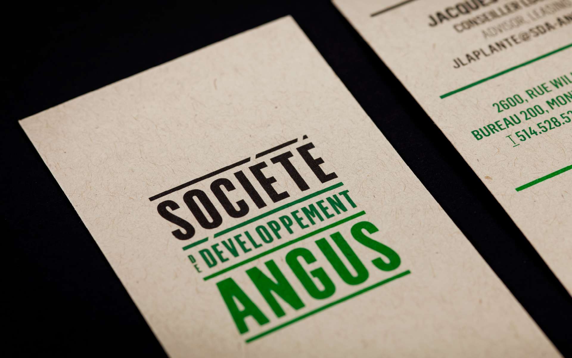 Société de développement Angus - Identités et sites Web
